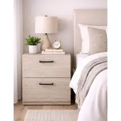 GENERICO - MESA DE NOCHE CON CAJONES - STOBUS PINE