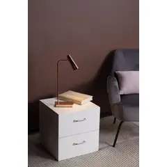 GENERICO - MESA DE NOCHE CON CAJONES - SOLAR WHITE