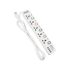 WESTOR - Supresor de Picos 5 Salidas + 4 Puertos USB WT-295USB