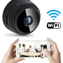 GENERICO - Mini Cámara Espía WiFi Inalámbrica A9 HD Negro