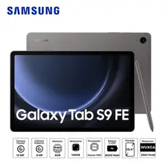 SAMSUNG - Tablet Galaxy TAB S9 FE 6GB RAM 128GB SSD 10.4" Pulg. - Gray