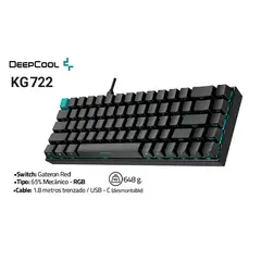 DEEPCOOL - Teclado Gamer Mecanico KG722 RGB DEEPCOOL