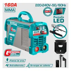 Total Tools - Maquina Soldadora Inverter MMA 15-160Amp LCD - TW213028