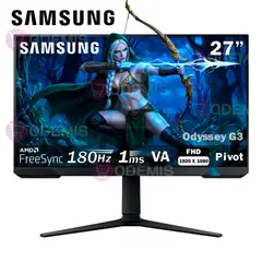 SAMSUNG - Monitor Samsung Odyssey G3 LS27DG300ELXPE 27 VA Full HD 180Hz, 1MS