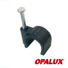 OPALUX - GRAPA PCABLE REDONDO  8 NEGRO 100PCS OPALUX CC-6308
