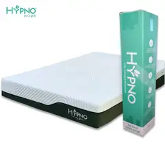 HYPNO HOME - Colchón de Memory Foam Hypno Queen Con Funda Bambú