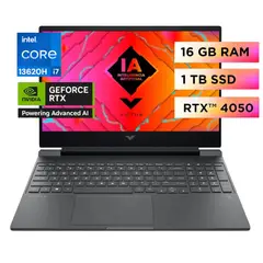 HP - Laptop Gamer HP Victus Intel Core i7 13620H RTX4050-6GB 16GB RAM 1TB SSD Windows11 15-FA2012LA