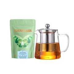 INFUSIONARIA - Pack Tetera Contemporánea + Infusión Herbal Relajante