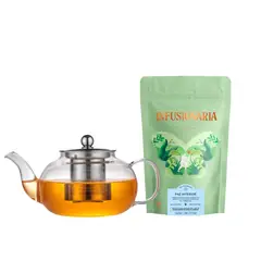 INFUSIONARIA - Pack Tetera Clásica + Infusión Herbal Relajante