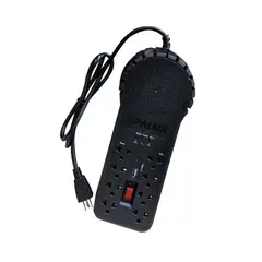 OPALUX - Estabilizador de Voltaje de 1200W 8 Salidas con USB OP-8R2000V