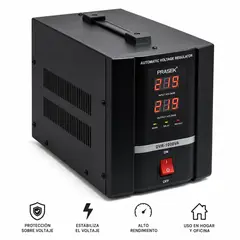 PRASEK - Estabilizador de Voltaje Servomotor 1000VA DVR-1000VA PRASEK