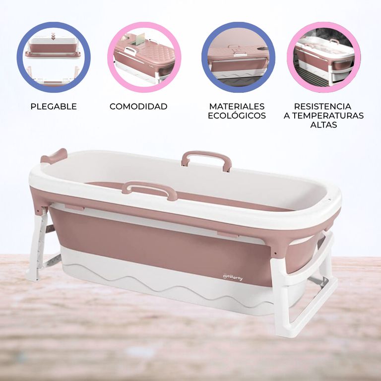 Bañera Plegable para adultos «AGUAZEN» Pink