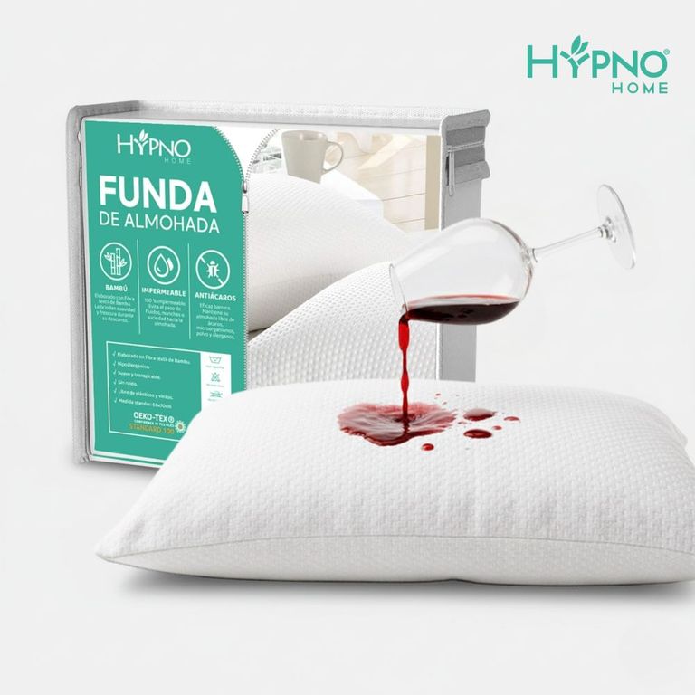 Funda de Almohadas Impermeable 50x70cm De Bambú x2 Unids - Blanco