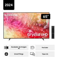 SAMSUNG - Televisor 65 Pulg. Crystal Smart TV Tizen UHD 4K UN65DU7000