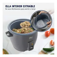 OSTER - Olla Arrocera de 1.8 LT DiamondForce Oster Gris CKSTRCB10DFSKE