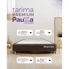 PAUZA - BASE BOX TARIMA KING MARRON