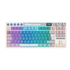ROYAL KLUDGE - Teclado RK M87 TKL Inalámbrico OCEAN BLUE Creamy
