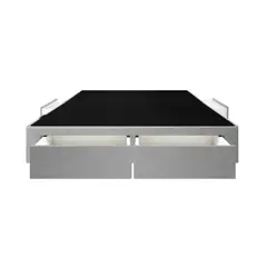 BARAKA HOME - Box Tarima Wels 4 Cajones 2 Plz - Gris Claro