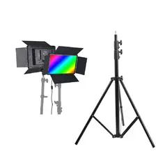 GO SELECT - Kit Panel De Iluminación Luz RGB con Viseras Led U800 + Trípode Parante 2.1 m