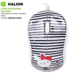 HALION - Mouse Alambrico CARTOON HA-M202 USB DPI 1000