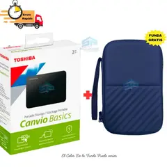 Toshiba - Disco Duro Externo Toshiba Canvio Basic 2TB