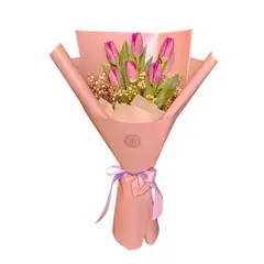 D'AMOUR - Ramo de 6 tulipanes