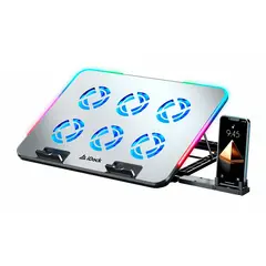 IDOCK - Cooler N8 Quantum para Laptop RGB 6 Ventiladores