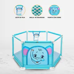 CUZKA - Corral Desarmable con Pelotas FENCE Light blue