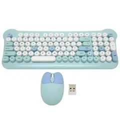 SEISA - KIT TECLADO Y MOUSE INALÁMBRICO SEISA DN-C700 RETRO