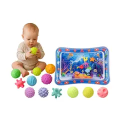 GENERICO - Alfombra Rectangular Sensorial de Agua con Pelotas Coloridas 6pzs