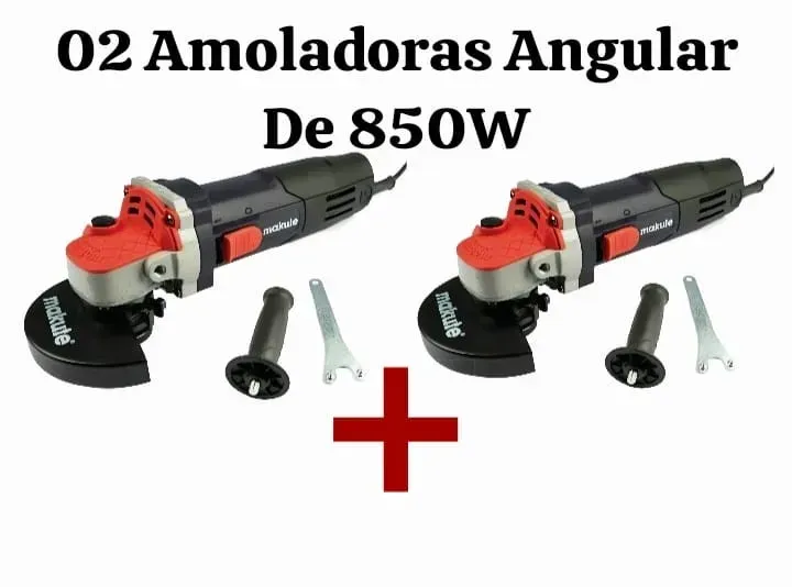 Combo Amoladora Angular Makute 850W x2