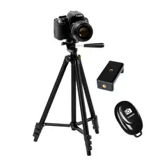 WEIFENG - Trípode 1.25 con Adaptador a Celular + Disparador