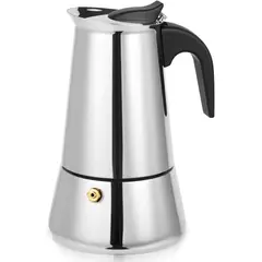 GENERICO - Cafetera italiana de acero 4 tz