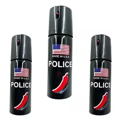 POLICE - SPRAY DE DEFENSA PERSONAL POLI-CE 60 ML X3 UNIDADES