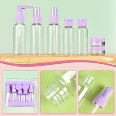 GENERICO - KIT DE FRASCOS VIAJERO PORTÁTIL