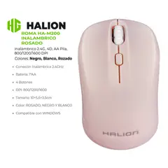 HALION - Mouse Inalambrico ROMA HA-M200