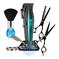 VOYAGER - Cortadora de Cabello VGR V-270 Metal 9000rpm y Kit Barbero