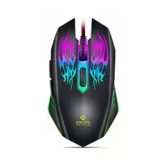 ENKORE - Mouse Gamer Enkore Active Ekm300 Usb Led - 3200 Dpi Gris Acero