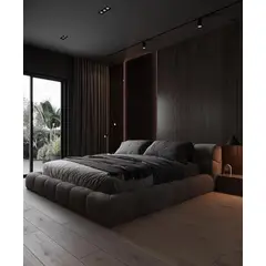 GENERICO - Cama Box Tarima Deluxe Grafito 2 plz La Industria