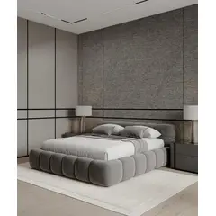 GENERICO - Cama Box Tarima Deluxe Gris Queen La Industria