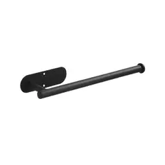 GENERICO - Soporte de Papel Toalla Negro Mate de Acero Inoxidable