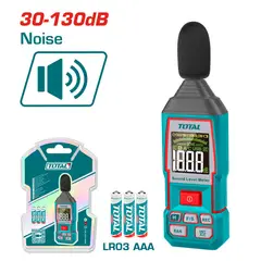 TOTAL TOOLS - Detector de Sonido Sonómetro Digital 30-130db Total