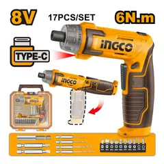 INGCO TOOLS - CSDLI08025 DESTORNILLADOR INALÁMBRICO 8V 6NM