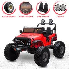 WRANGLER - Carro a Batería para Niños 4 x 4 para niños «WRANGLER» Red