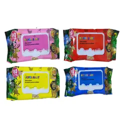 GENERICO - Pack x4 Paquetes De Toalla Húmeda Con Aloe Y Vitamina E