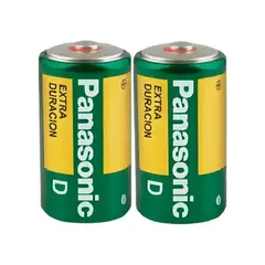 PANASONIC - Pilas D x2 Unid 15V Zinc Carbón Linterna Juguetes Radio