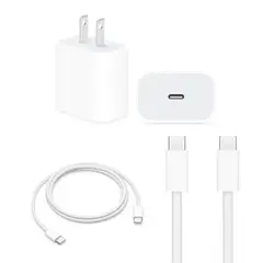 OEM - Cargador 20W USB-C con Cable Tipo C a C para iPhone