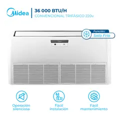 MIDEA - Aire Acondicionado 36000 BTU Piso Techo OnOff Frío Solo