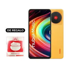 ZTE - Celular Nubia Music 128GB 4GB 50MP Orange + AudÍfonos