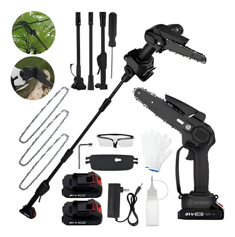 Minisierra Pértiga Ajustable 2 En 1 170 CM + 2 Baterías